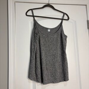 Old Navy Heathered Gray Knit Tank Top Size Large